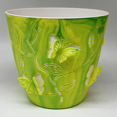 3D Cartoon Butterfly Self-suction Flower Pot Decoration