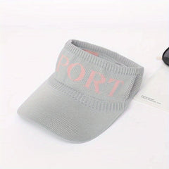 Unisex Sports Sun Visor Hat Knitted Mesh Lightweight Sun Hat