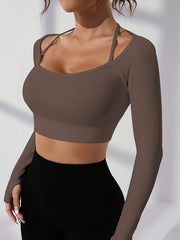 Ribbed Slim Fit Yoga Top Women's Activewear