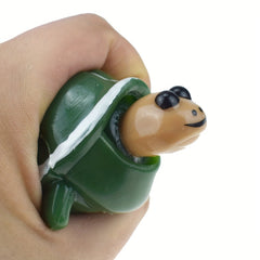 Funny Shrunken Head Turtle Squeeze Vent Toy