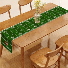 Football Field Table Runner American Football Birthday Party Decor