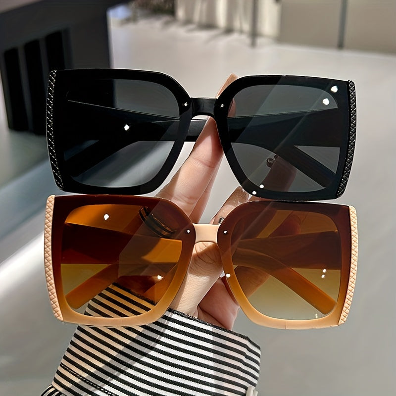 Large Square Sunglasses UV400 Sun Shades Party Beach Travel