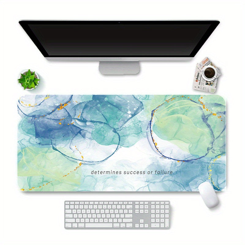 Double Sided Faux Leather Mouse Pad Waterproof Non slip Leather Pad