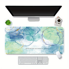 Double Sided Faux Leather Mouse Pad Waterproof Non slip Leather Pad