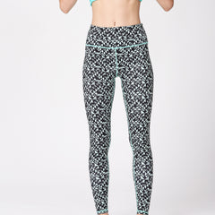 Geometric Printed Leggings Sports Fitness Yoga Running Trousers