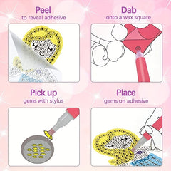 DIY 5D Diamond Painting Keychain Kit for Girls