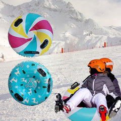 Inflatable Santa Claus Snow Sled Skiing Ring