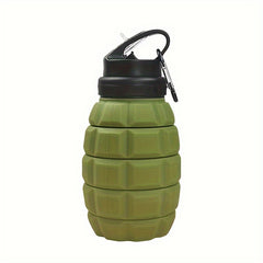 Foldable Silicone Water Cup Leakproof Bottle Portable for Fitness Travel