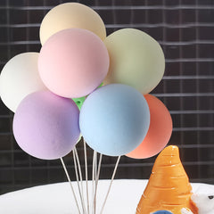 Colorful Clay Foam Ball Cake Insert Wedding Party Cake Decorations
