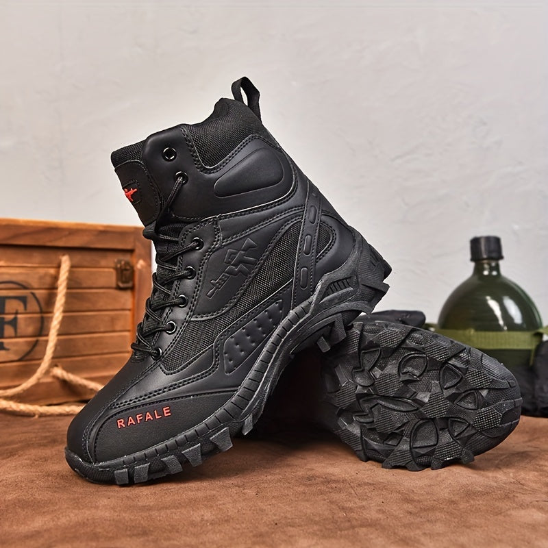 Men's Outdoor Zipper Tactical Boots - Anti-skid Training Boots