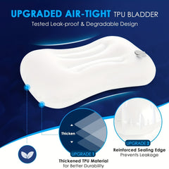 Ultralight Camping Pillow Neck Lumbar Support Removable Cover