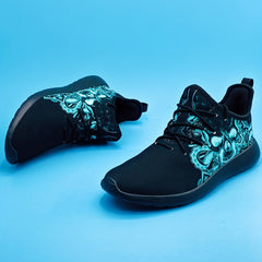 Men's Rock Skull Print Breathable Walking Shoes