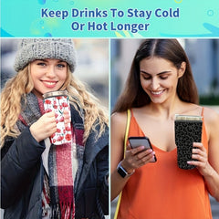 Reusable Neoprene Insulated Sleeve for Iced Coffee