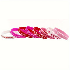 Heart Pattern Bracelet Silicone Party Gift Holiday Bracelet