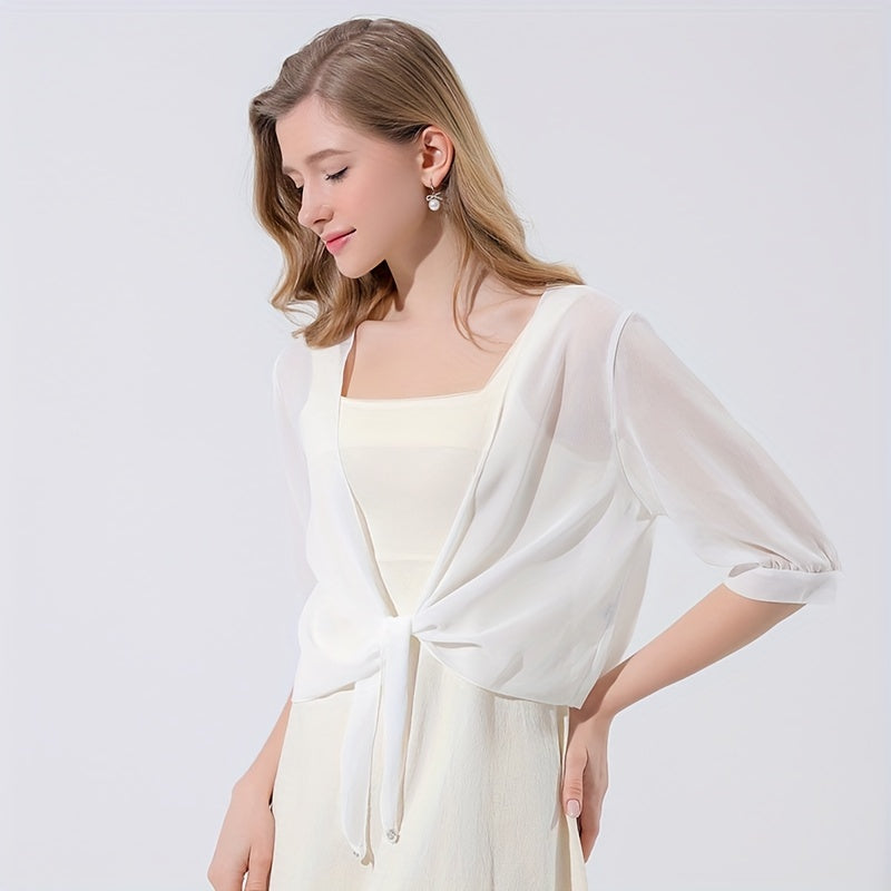 Chiffon Shawl Thin Breathable Sun Proof Wrap Cape UV Protection