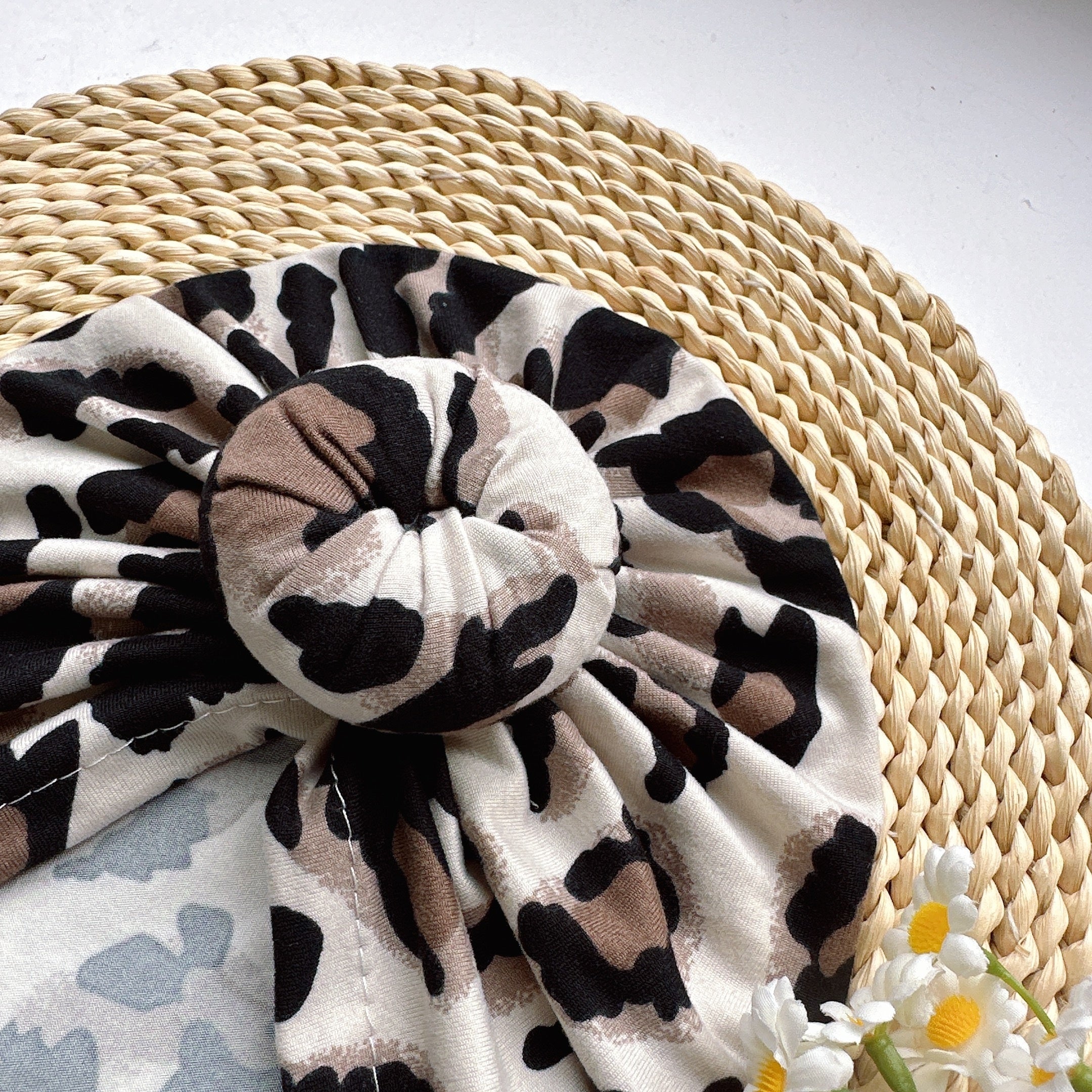 Leopard Print Baby Hat Soft and Comfortable for Newborns