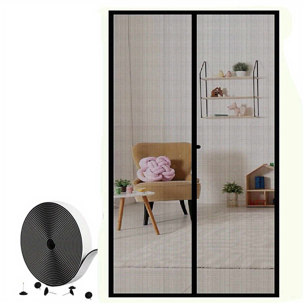 Magnetic Screen Door 91x208 cm Reinforced Fiberglass Curtain