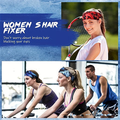 Unisex Sports Headband Sweat Wicking Stretchy Non Slip Hairband