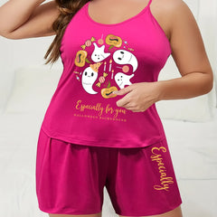 Ghost Print Pajama Set