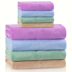8pcs Microfiber Towel Set for Bathroom, Pool, Beach - Quick Drying