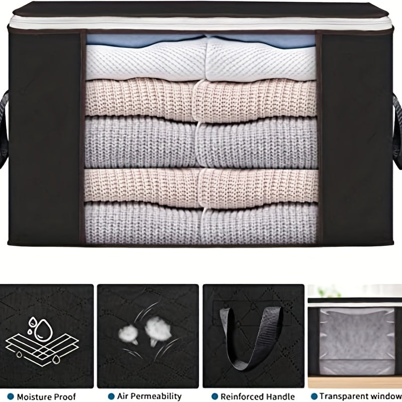 Large Capacity Clothes Organizer Zipper Dustproof Container