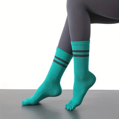 Women's Striped Yoga Socks Non slip Sports Socks for Running Pilates