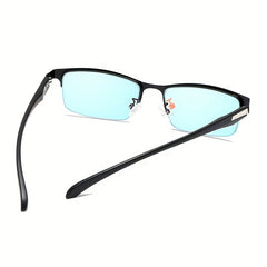 Men's TR90 Blindness Detection Driving Glasses with Detection Chart