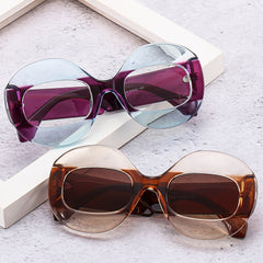Vintage Round Frame Sunglasses for Women