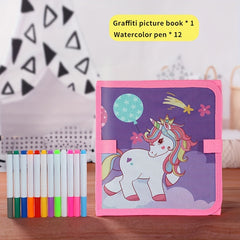 Portable Kids Drawing Book, Erasable, Smudge-Free