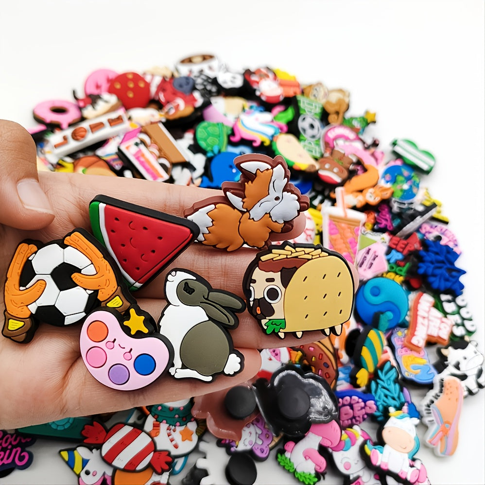 Assorted Funny Shoe Charms Decoration - 101pcs