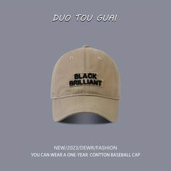 Letter Embroidery Patch Baseball Cap Unisex Cotton Couple Sun Hat