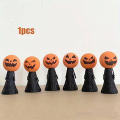 2pcs Jumping Pumpkin Man Finger Hand Puppet Christmas Halloween Gift