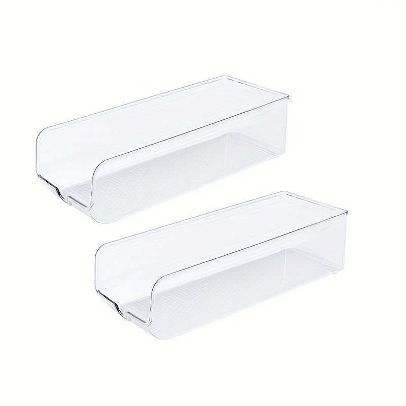 2pcs Kitchen Soda Can Dispenser Clear Can Organizer For Pantry