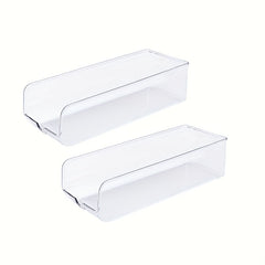 2pcs Kitchen Soda Can Dispenser Clear Can Organizer For Pantry