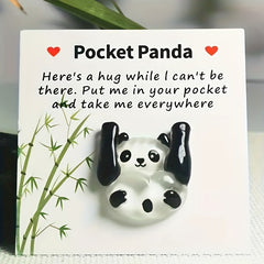 2pcs Pocket Hug Panda Isolation Gift for Family and Friends