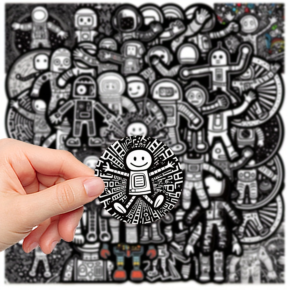 50pcs Aerospace Robot Series Stickers for Laptops Helmets Desktops