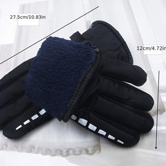 Winter Warm Gloves For Outdoor Cycling Thick Polar Fleece