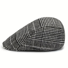 Retro Plaid Warm Cap for Men and Women