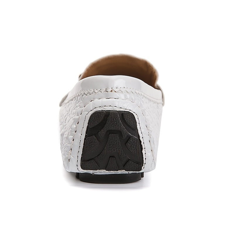 Metal Buckled Decor Loafers Slip-on Comfy Shoes