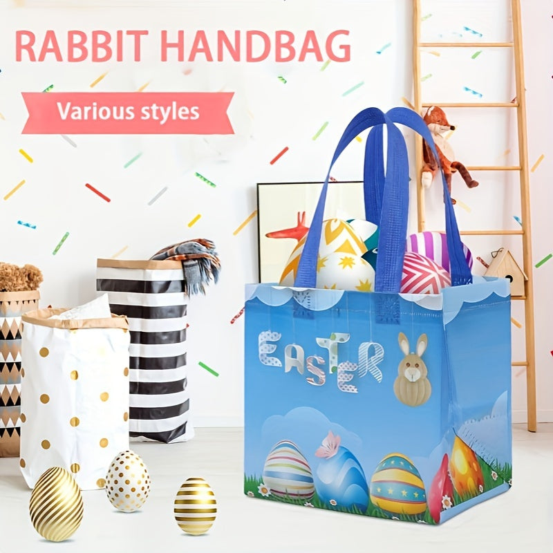 Easter Non-woven Tote Bag Gift Rabbit Egg Shopping Bag
