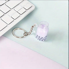 Cartoon Pearl Milk Tea Keychain Bag Pendant