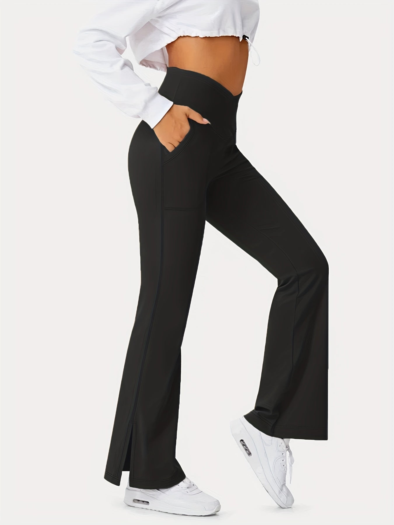 Tummy Control Yoga Flared Leg Pants