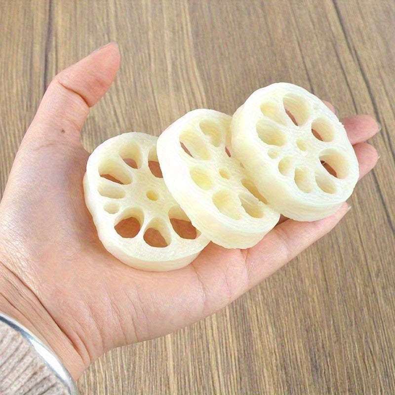 5pcs Realistic Artificial Lotus Root Slices Home Decor Photography Props