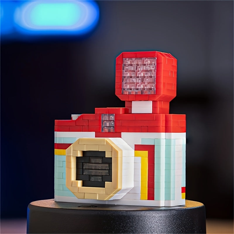 Realistic Building Block Camera Set Educational Puzzle Game DIY Assembly