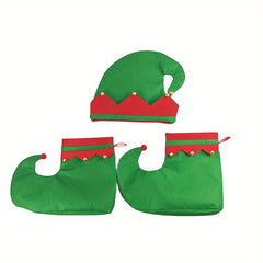 Christmas Elf Decorative Clothing Xmas Elf Hat Shoes