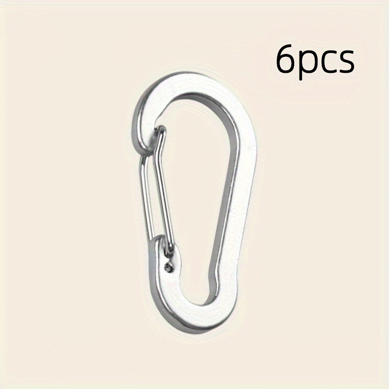 6pcs Aluminum Gourd Spring Buckle Multifunctional Keychain