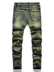 Boys Vintage Skinny Slim Fit Washed Denim Jeans Kids Clothing