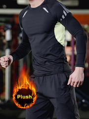 Men's Thick Fit Sport Set for Fall Winter Fitness