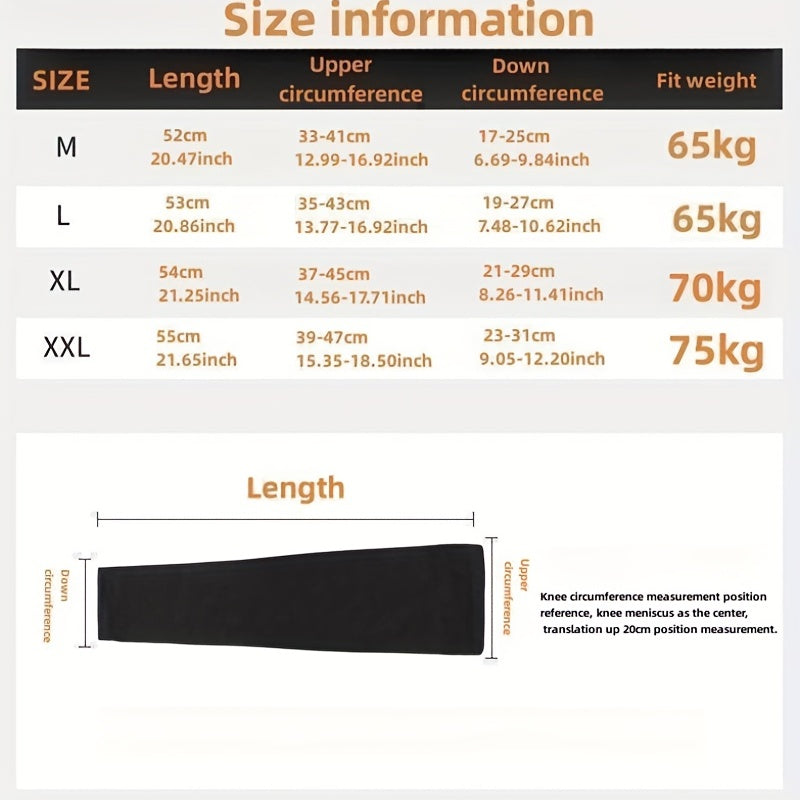1pc Sports Knee Pads Extended High Elastic Compression Leg Pads
