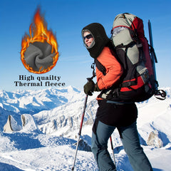 Windproof Warm Balaclava Hat Winter Fleece Mask Lightweight Solid Coldproof Hat